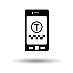 Taxi service mobile application icon