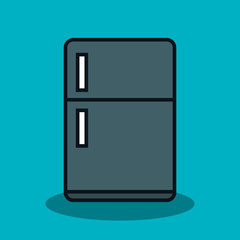 home appliance fridge isolated icon vector illustration design