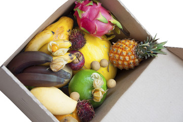 with exotic fruit box