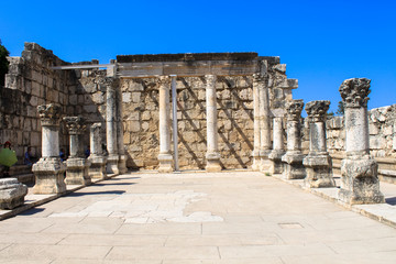 Fototapeta na wymiar Tiberias, Roman Empire Era Remains, Israel.