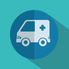 ambulance medical isolated icon vector illustration design