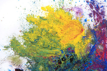 cmyk toner powder (cyan, magenta, yellow, black)