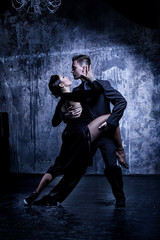 Fototapeta na wymiar Argentine Tango. Latin dance.