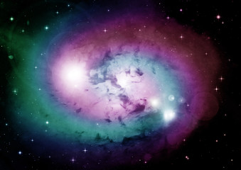 galaxy in a free space