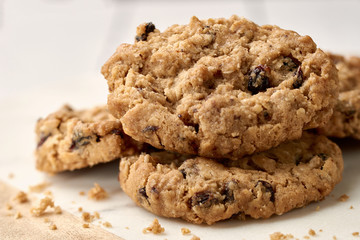Homemade Oatmeal and Raisin Cookies - Powered by Adobe