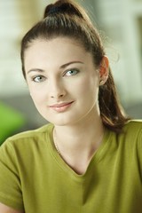 Portrait of caucasian teenage girl