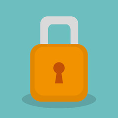 safe padlock isolated icon vector illustration design