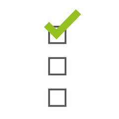 checklist with square cases icon image vector illustration design 