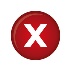 x reject icon image vector illustration design 