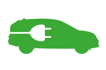 Fototapeta premium Elektroauto - Stecker - Strom