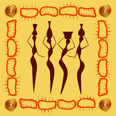 Abstract ethnic pattern tribal background. Vector illustration. eps10