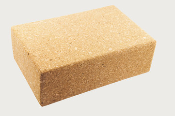 Yoga block on a white background
