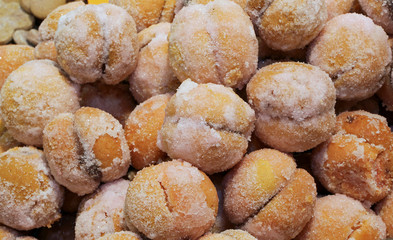 sugary sweet donuts filled with cream