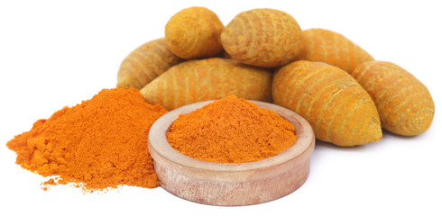 Whole and ground turmeric