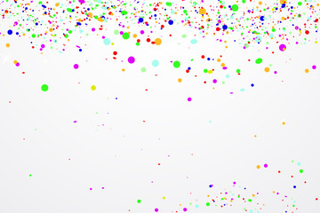 Bright colorful vector circle confetti background
