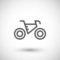 Fototapeta premium Bicycle line icon