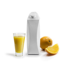 Packing template for juice