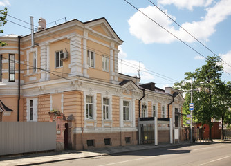 Fototapeta na wymiar Old street in Krasnodar. Russia