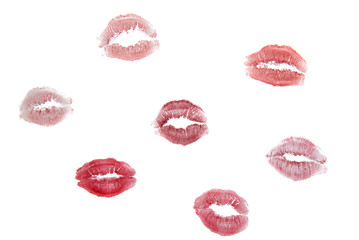 lips with lipstick mark