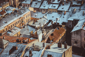 View on roofs of old city