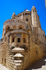 Fototapeta premium Abbey of the Dormition, in Mt. Zion, Jerusalem, Israel.