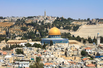 Fototapeta premium Dome of the Rock(Qubbat al-Sakhrah) in Jerusalem, Israel.