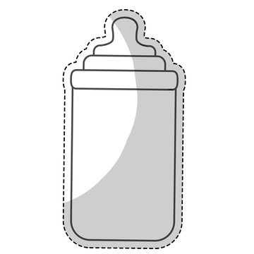 bottle baby shower related icon image vector illustration design 