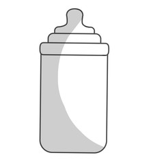 bottle baby shower related icon image vector illustration design 