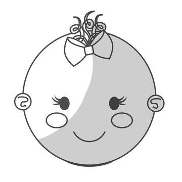 happy baby girl  icon image vector illustration design 