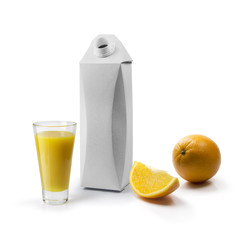 Packing template for juice