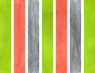 Fototapeta premium Watercolor striped background.