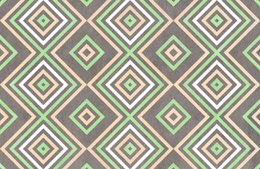 Watercolor geometrical pattern.