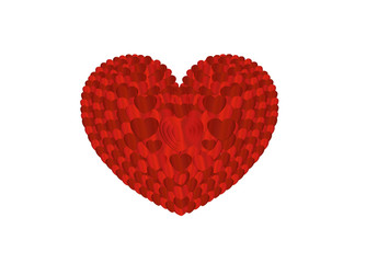 Heart background. Card for Valentine's Day. Empty space 