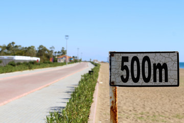 500 metre işareti