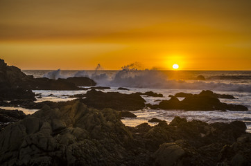 Obraz premium Sunset Waves