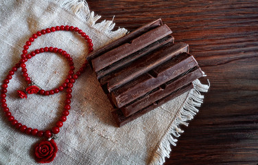 Card in a retro style by Valentine's Day