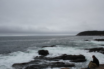 Obraz premium Maine Rocky Shore