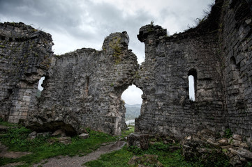 Ruins of an ancient church of Bzyb in the Republic of Abkhazia. Tenth century A.D.