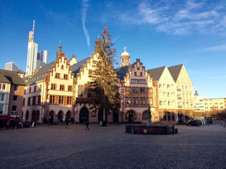 Fototapeta na wymiar Römer/Rathaus in Frankfurt am Main (Hessen)