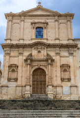 Fototapeta na wymiar Church of Saint Francis of Assisi in Noto city, Sicily in Italy