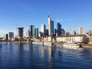 Skyline in Frankfurt am Main (Hessen)