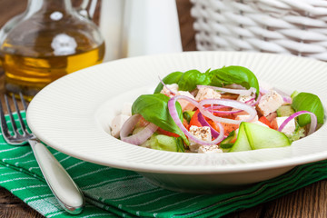Fresh mediterranean salad.