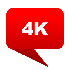 4k bubble red icon