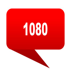 1080 bubble red icon