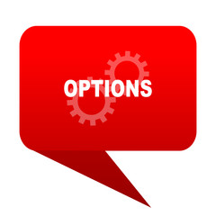 options bubble red icon