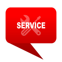 service bubble red icon