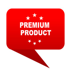 premium product bubble red icon