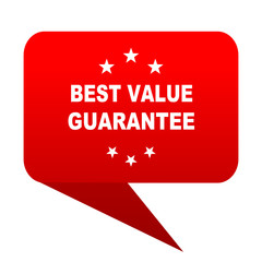 best value guarantee bubble red icon