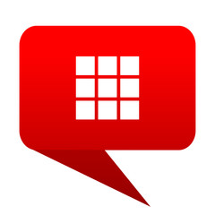 Fototapeta premium thumbnails grid bubble red icon
