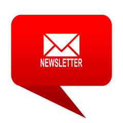 newsletter bubble red icon